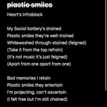 Portada para "p̶l̶a̶s̶t̶i̶c̶ s̶m̶i̶l̶e̶s̶"