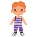 mały duży chłopiec