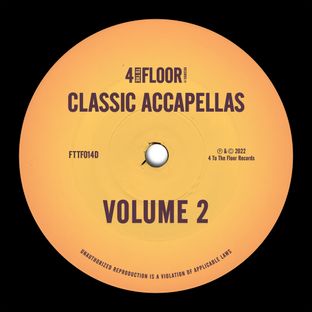 Artwork for "4 To The Floor Accapellas, Vol. 2"