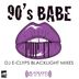 Cover art for "90's Babe — Pop It (DJ E-Clyps Blacklight Mix)"