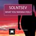 Cover art for "Solntsev — What You Wanna Feel? (Original Mix)"