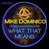 Cover art for "Mike Dominico — What That Means (Edit)"